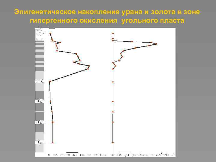 Эпигенетическое накопление урана и золота в зоне гипергенного окисления угольного пласта 