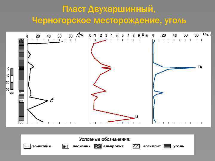 Пласт Двухаршинный, Черногорское месторождение, уголь 