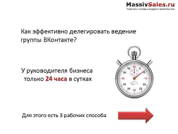 Как эффективно делегировать ведение группы ВКонтакте? У руководителя бизнеса только 24 часа в сутках