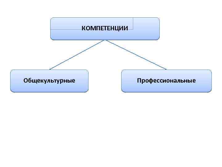 КОМПЕТЕНЦИИ Общекультурные Профессиональные 