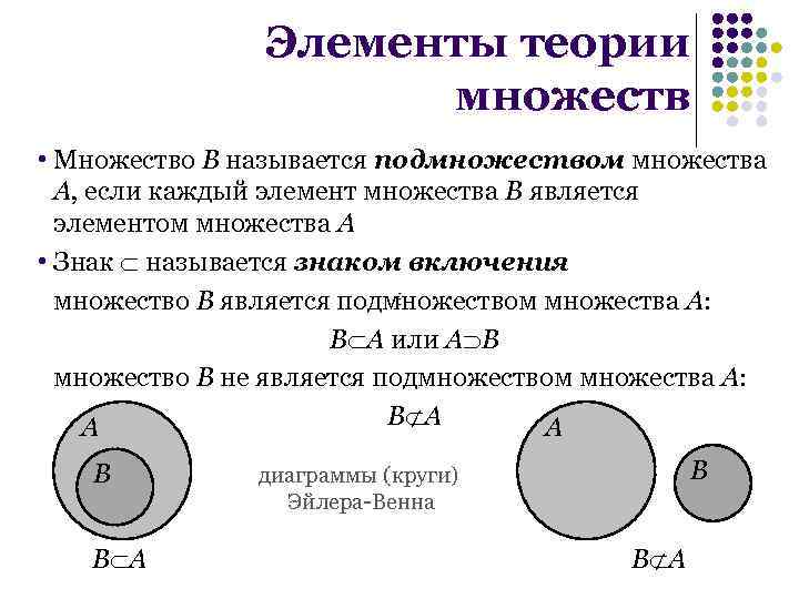 Теория множеств и логика