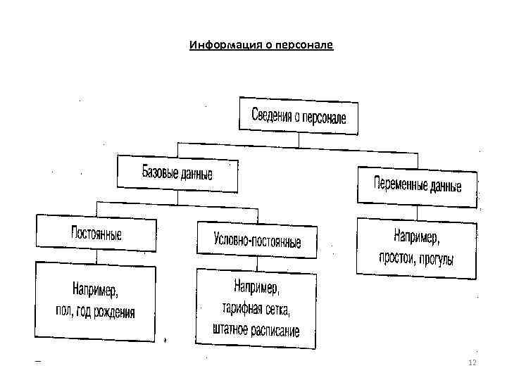 Информация о персонале 12 
