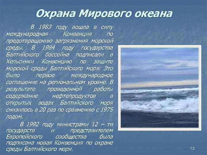 Загрязнение мирового океана презентация 6 класс