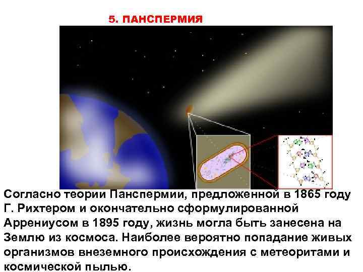 Теория панспермии. Гипотеза панспермии Рихтер. Согласно теории панспермии. Гипотеза панспермии доказательства. Сущность гипотезы панспермии.
