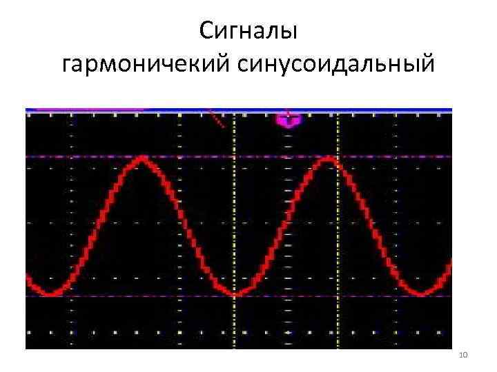 Сигналы гармоничекий синусоидальный 10 