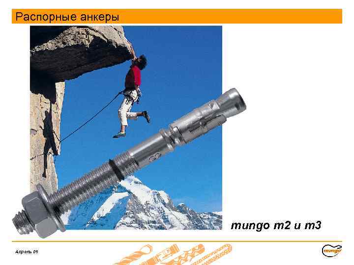 Распорные анкеры mungo m 2 и m 3 Апрель 05 