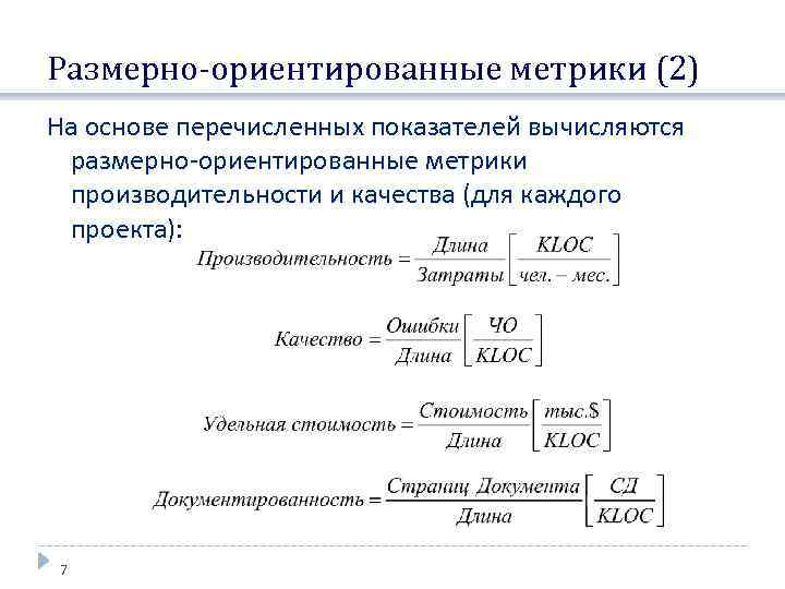 Метрики производительности