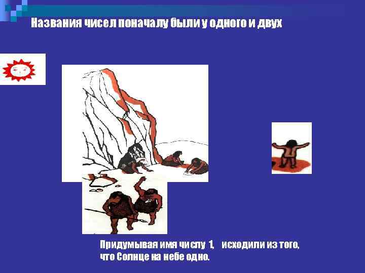 Названия чисел поначалу были у одного и двух Придумывая имя числу 1, исходили из