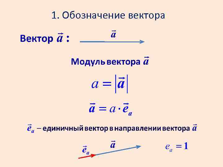 Вектор обозначение