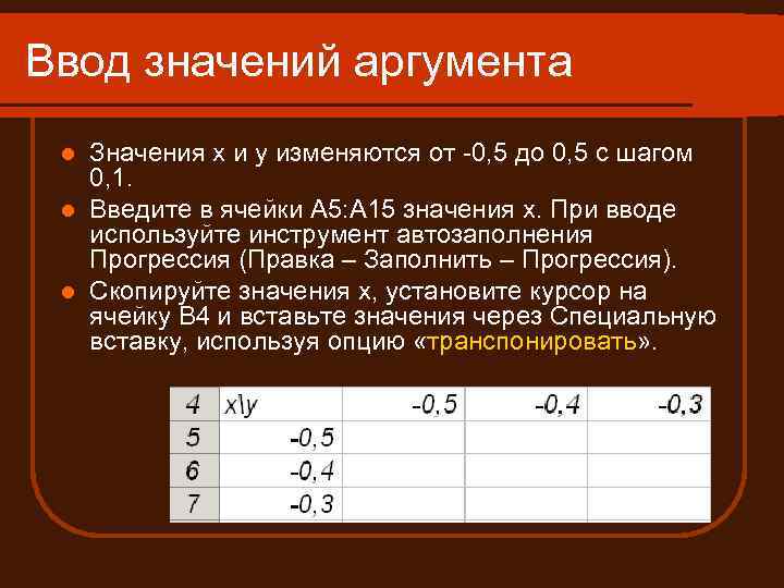 Задать значение аргумента. Аргумент и значение аргумента. Аргумент в графике. Шаг изменения аргумента. Функции двух аргументов от пяти аргументов.