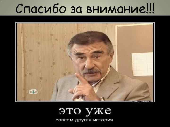 Спасибо за внимание!!! 