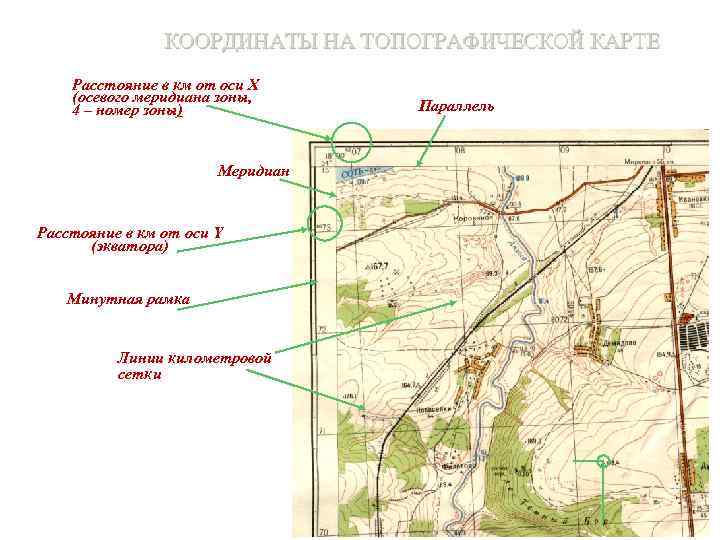 Топографические и специальные карты планы городов фотодокументы местности системы координат