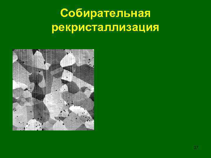Собирательная рекристаллизация 37 