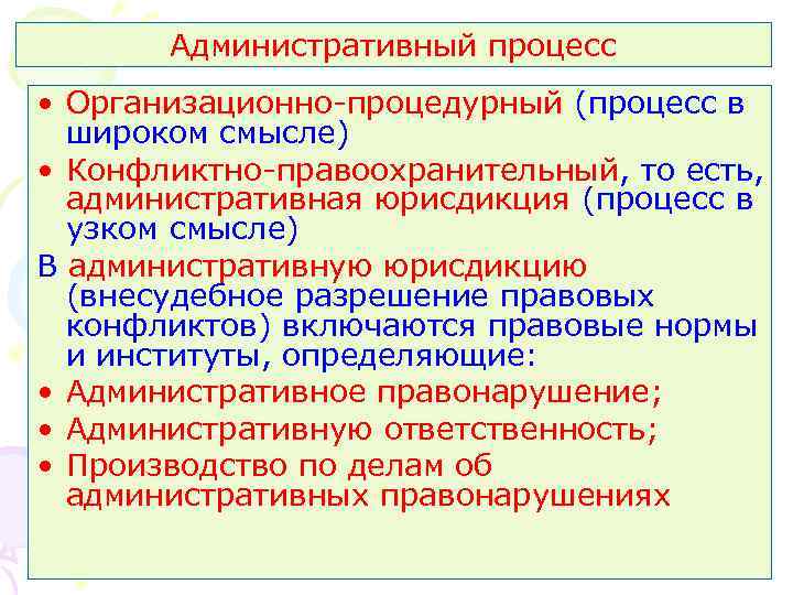 Муниципально территориальный процесс. Понятие административного процесса. Структура административного процесса. Стадии административного процесса. Виды административного процесса.