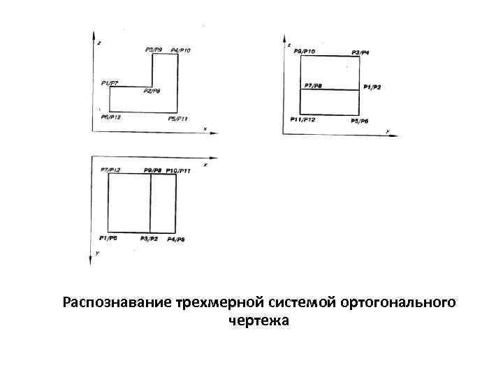 Распознавание трехмерной системой ортогонального чертежа 