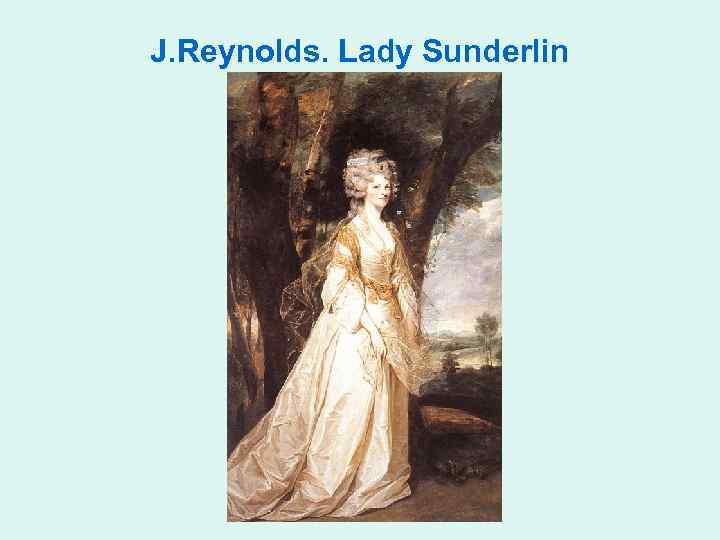 J. Reynolds. Lady Sunderlin 