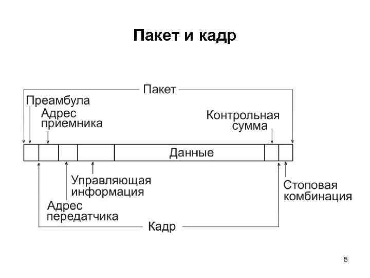 Пакет и кадр 5 