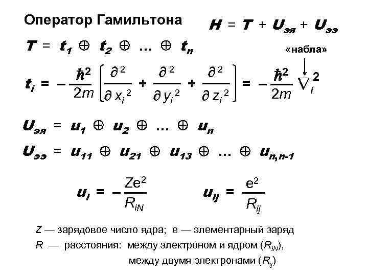 Оператор гамильтона