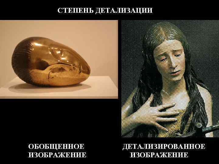 СТЕПЕНЬ ДЕТАЛИЗАЦИИ ОБОБЩЕННОЕ ИЗОБРАЖЕНИЕ ДЕТАЛИЗИРОВАННОЕ ИЗОБРАЖЕНИЕ 