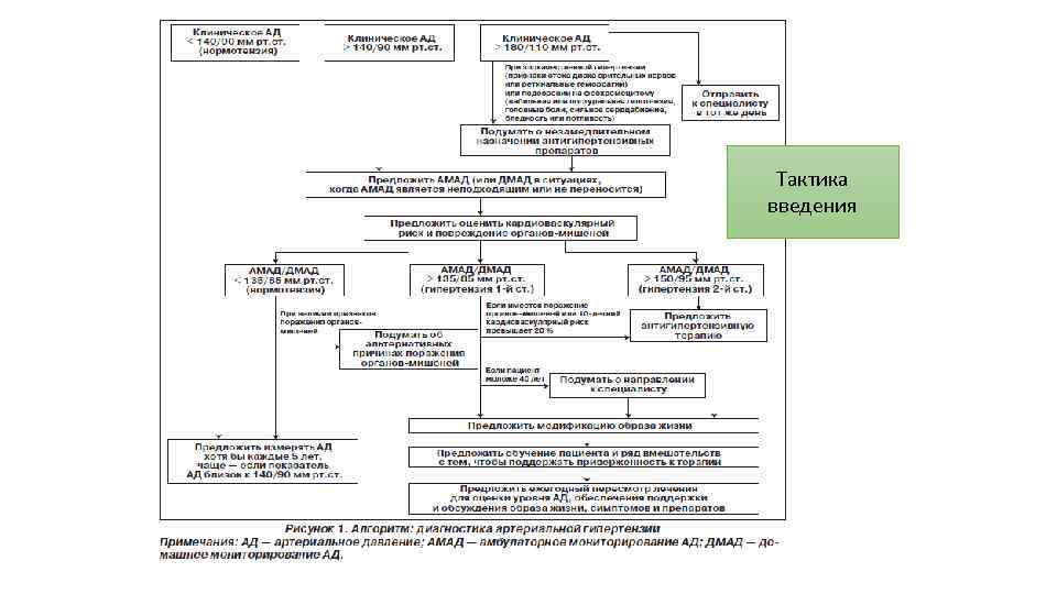 Тактика введения 
