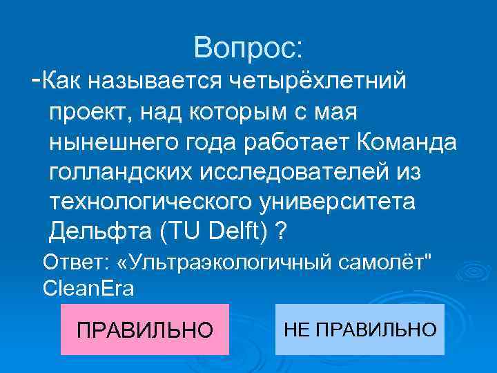 Вопрос: -Как называется четырёхлетний проект, над которым с мая нынешнего года работает Команда голландских