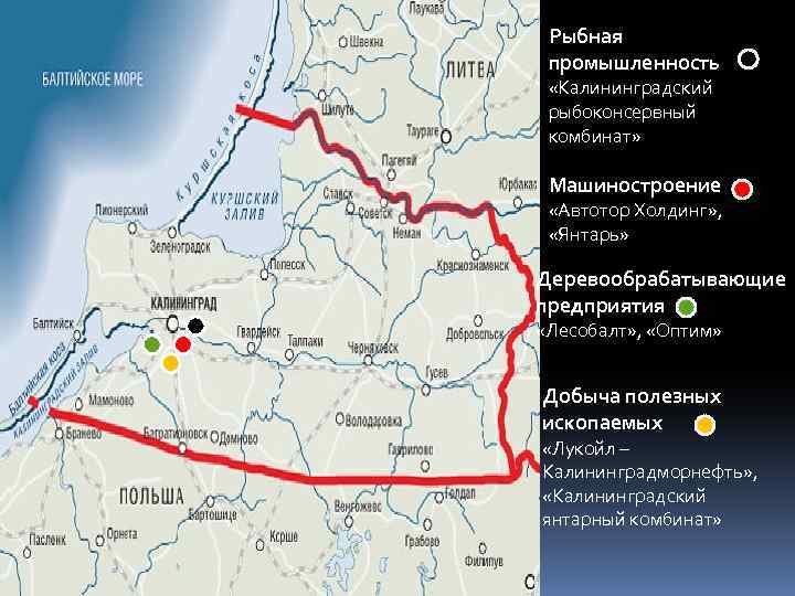 Карта полезных ископаемых калининградской области