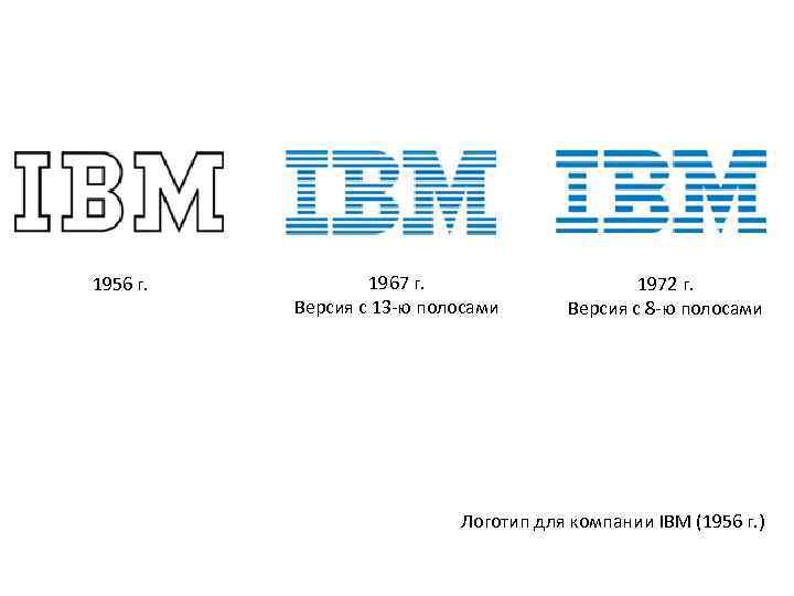 1956 г. 1967 г. Версия с 13 -ю полосами 1972 г. Версия с 8