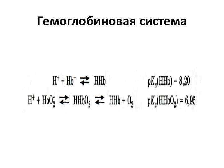 Гемоглобиновая система 