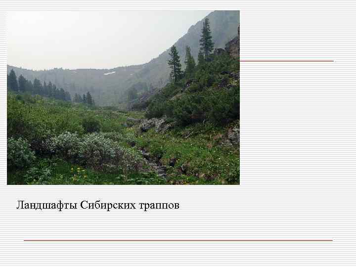 Ландшафты Сибирских траппов 