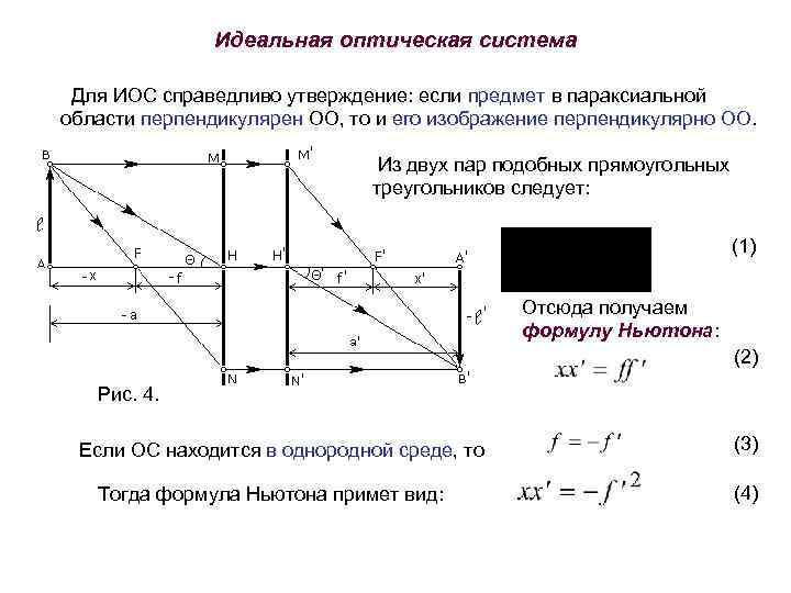 Какое преимущество дает наличие плоскости промежуточного изображения в оптической системе