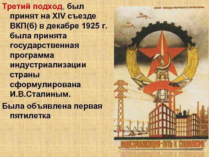 Индустриализация съезд партии. 14 Съезд ВКП(Б) В декабре 1925 г. Всесоюзная Коммунистическая партия Большевиков.