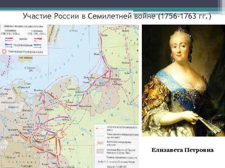 Участие России в Семилетней войне (1756 -1763 гг. ) Елизавета Петровна 