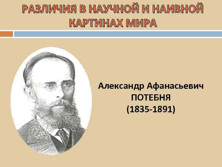 Наивная картина мира синоним