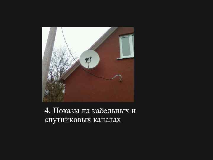 4. Показы на кабельных и спутниковых каналах 