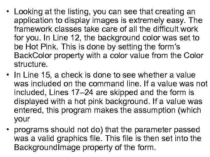  • Looking at the listing, you can see that creating an application to