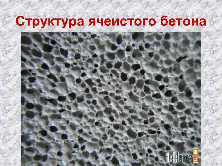 Структура ячеистого бетона 