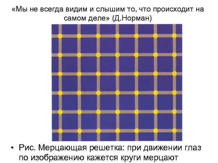  «Мы не всегда видим и слышим то, что происходит на самом деле» (Д.