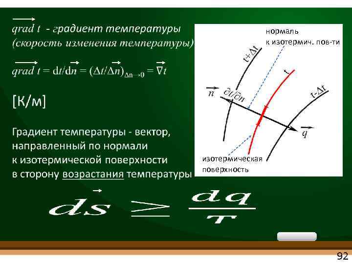 Поверхностный градиент. Определение градиента температуры. Изотермическая поверхность. Объясните понятие градиента температуры. Как направлен градиент температуры.