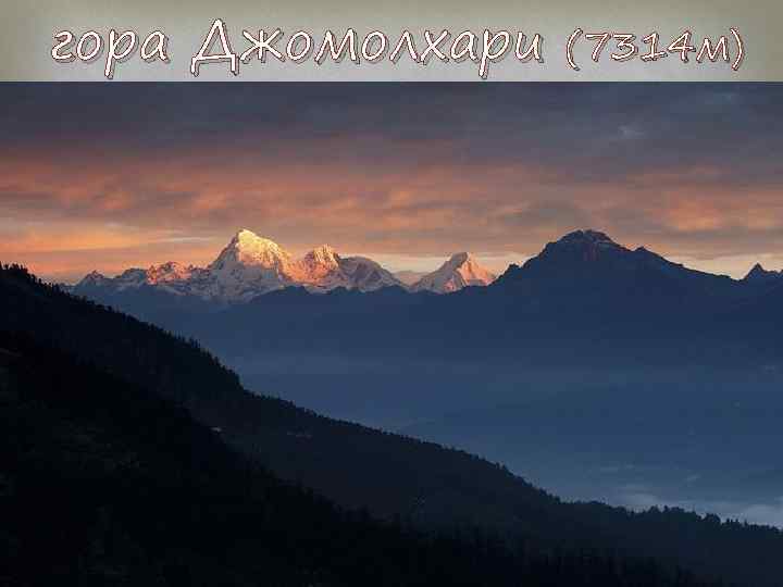 гора Джомолхари (7314 м) 