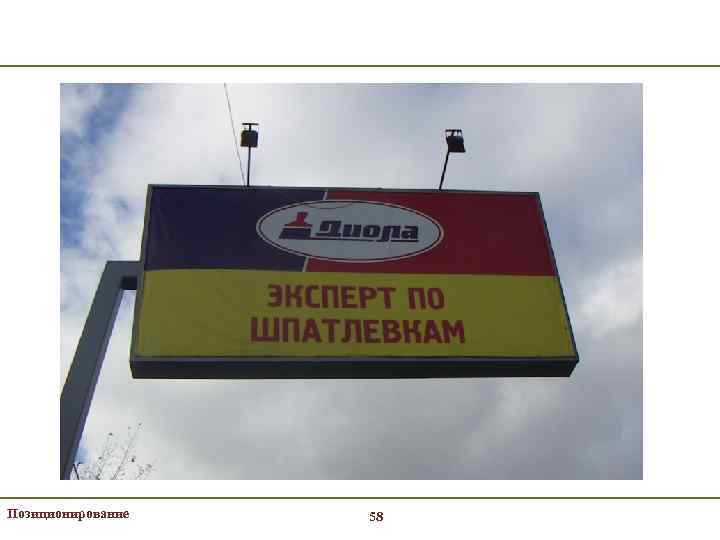 Позиционирование 58 