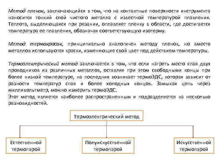 Метод пленок, заключающийся в том, что на контактные поверхности инструмента наносится тонкий слой чистого