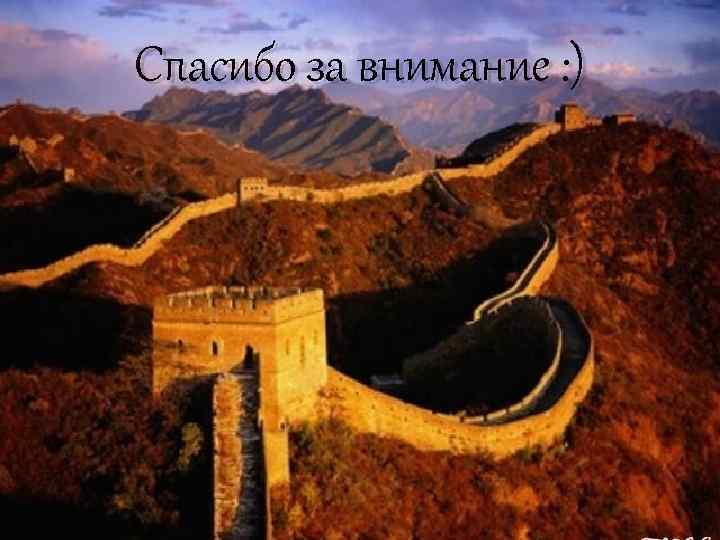 Спасибо за внимание : ) 