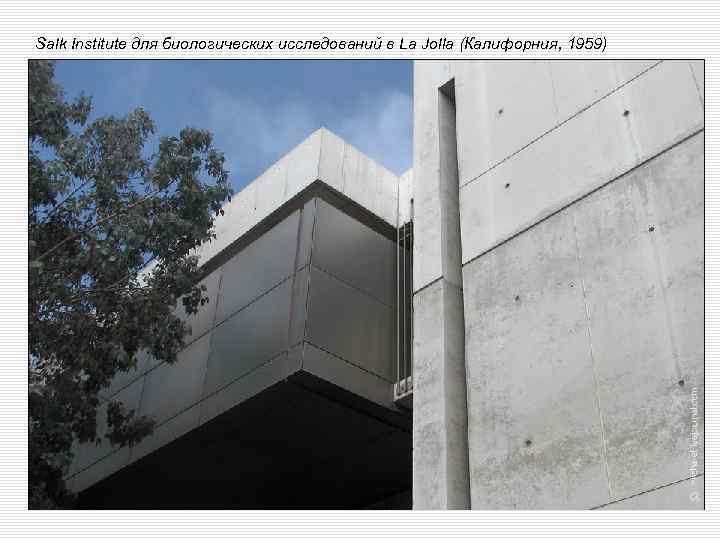 Salk Institute для биологических исследований в La Jolla (Калифорния, 1959) 