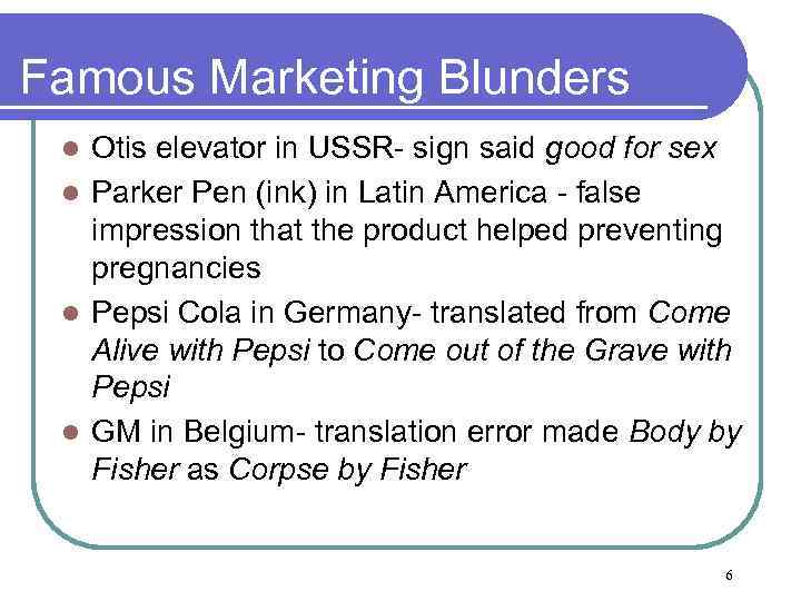  Famous Marketing Blunders Otis elevator in USSR- sign said good for sex l