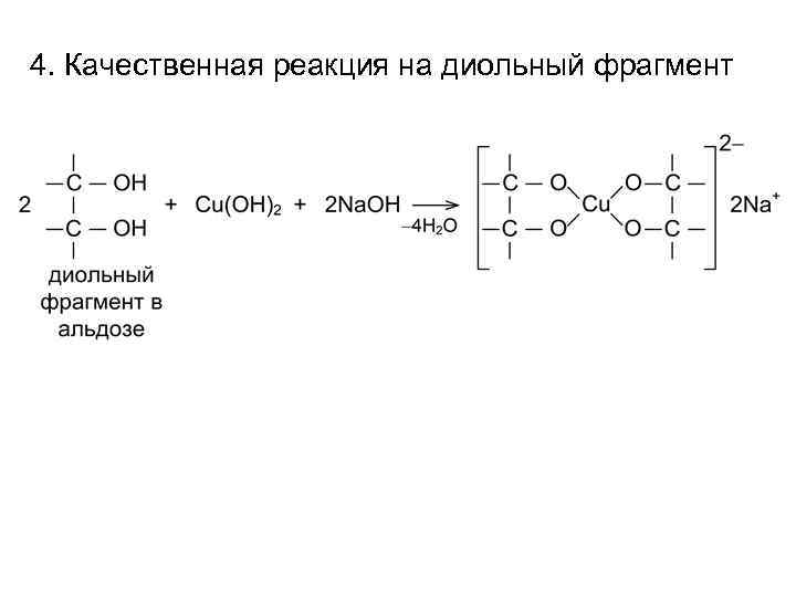 4. Качественная реакция на диольный фрагмент 