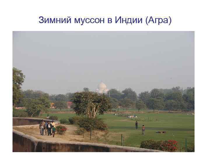Зимний муссон в Индии (Агра) 