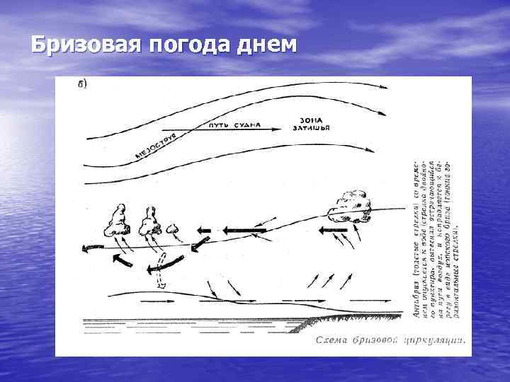 Бризовая погода днем 