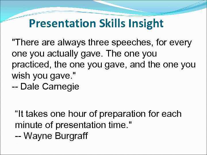 Presentation Skills Insight 