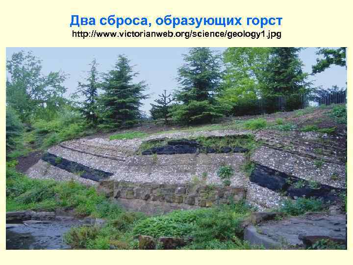 Два сброса, образующих горст http: //www. victorianweb. org/science/geology 1. jpg 