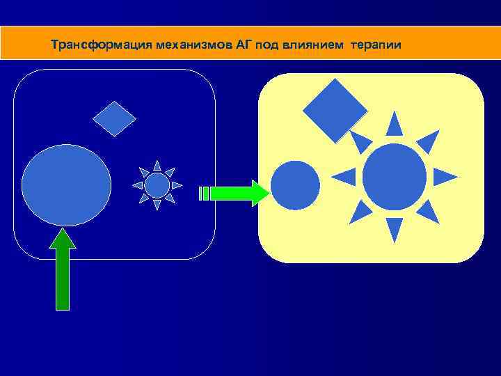 Трансформация механизмов АГ под влиянием терапии 